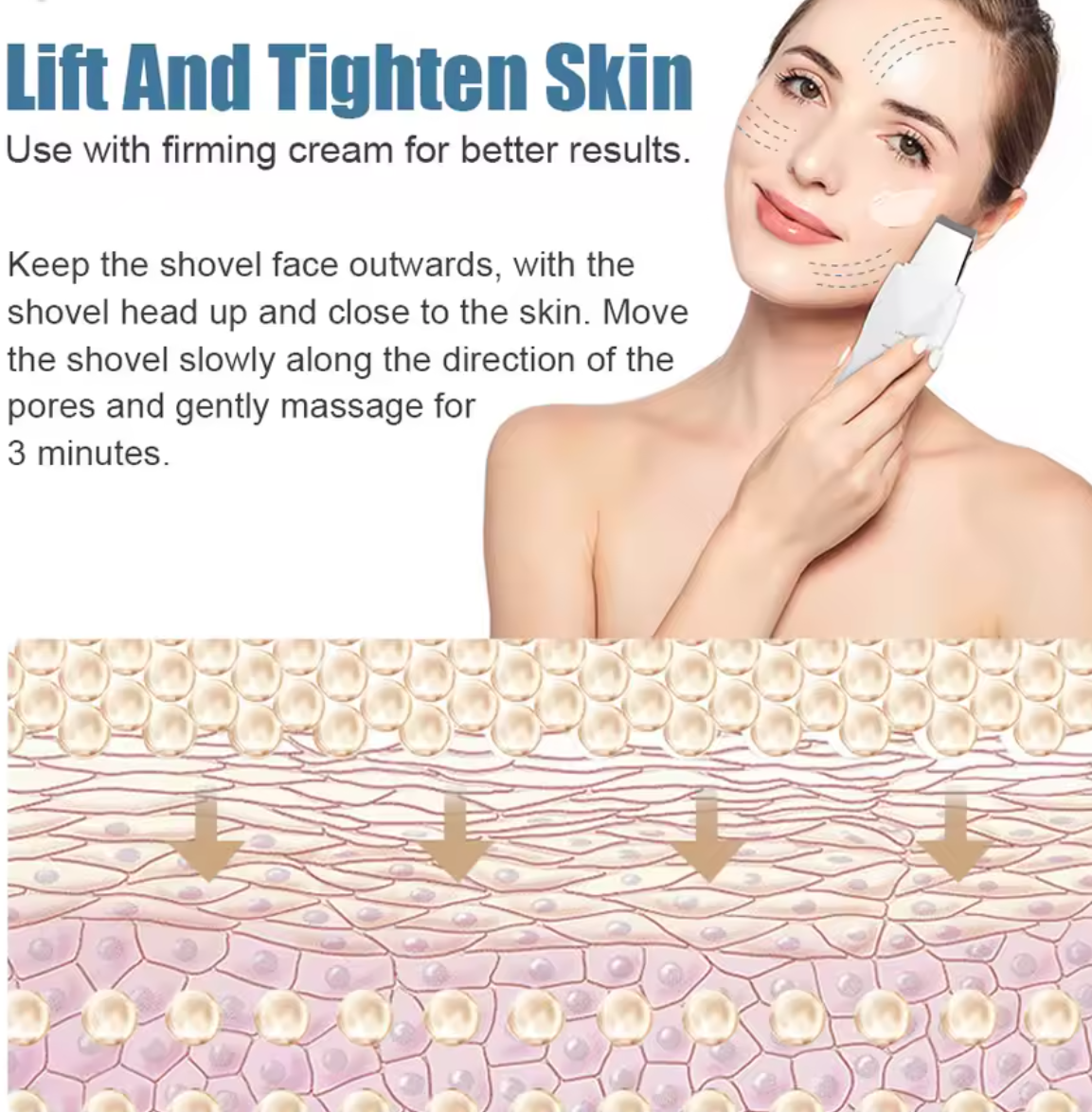 Ultrasonic Skin Scrubber – Blackhead Remover Facial Tool