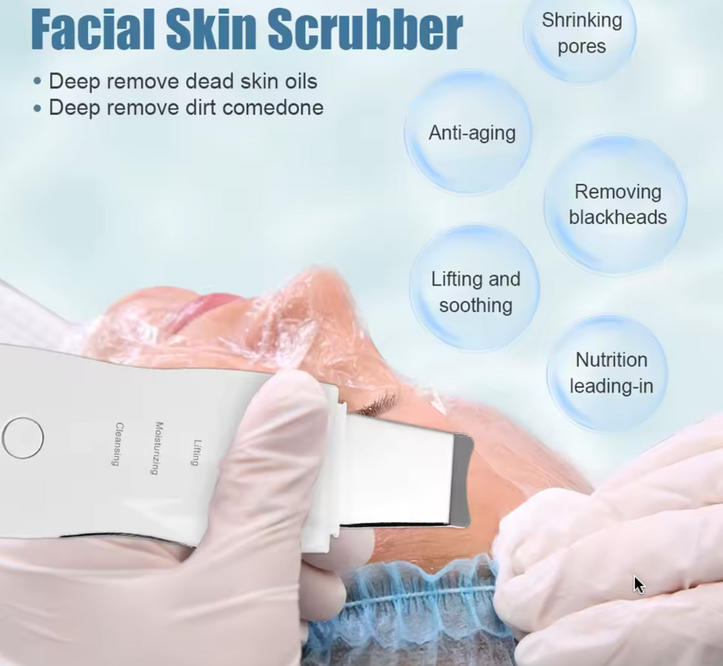 جهاز تنظيف البشرة بالموجات فوق الصوتية - أداة لإزالة الرؤوس السوداء من الوجه