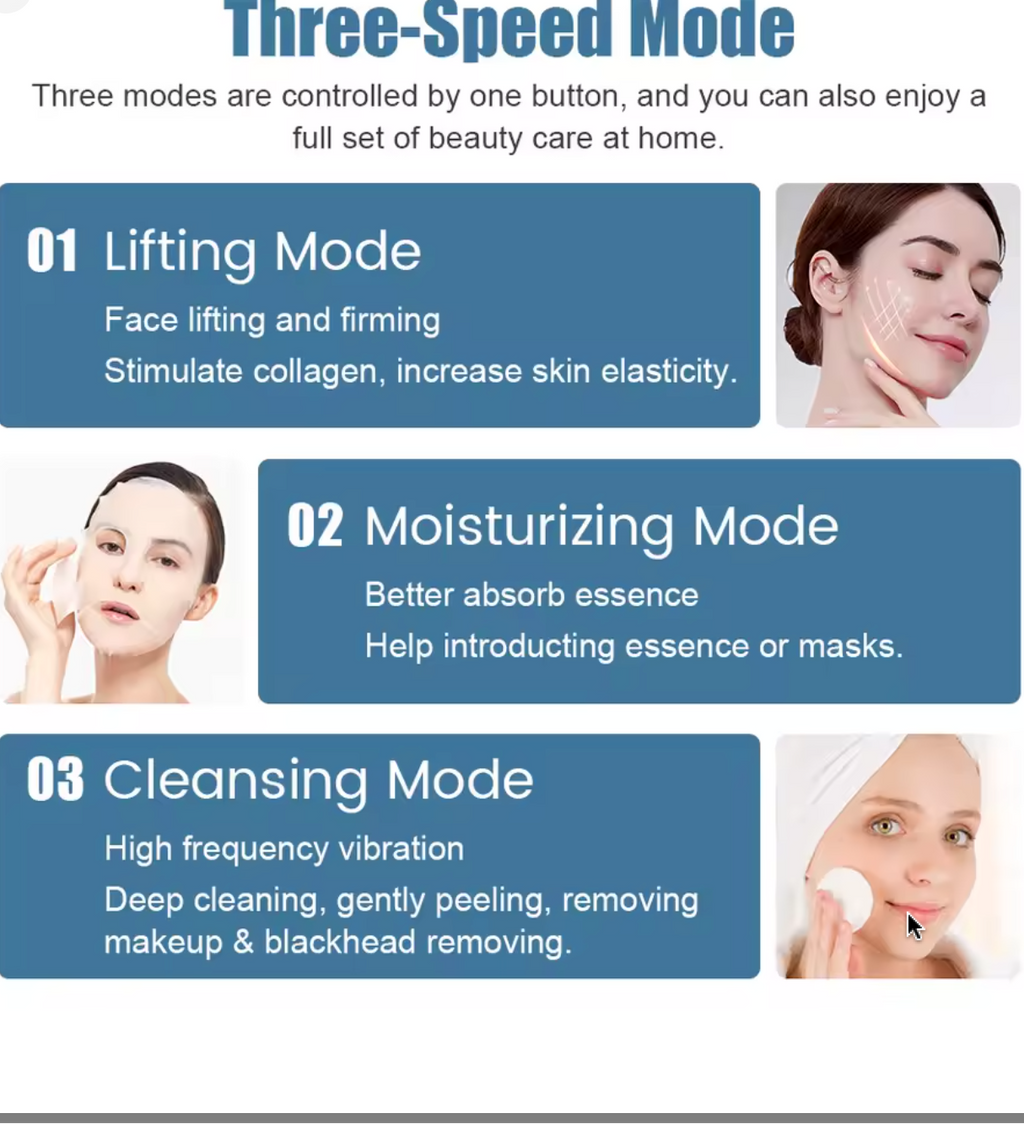 جهاز تنظيف البشرة بالموجات فوق الصوتية - أداة لإزالة الرؤوس السوداء من الوجه