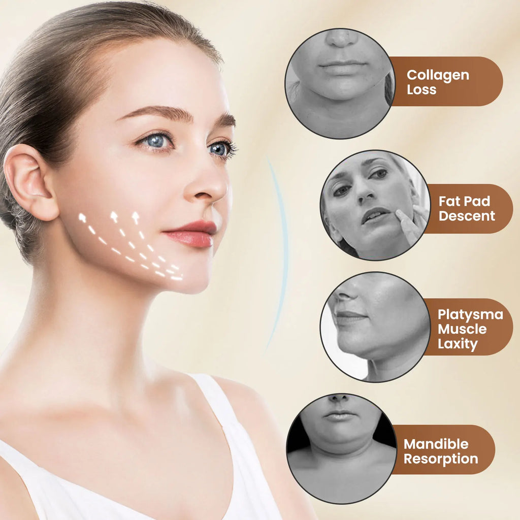 Luxury V Face Lifting EMS Device Sculpted Jawline & Facial Contouring Technology